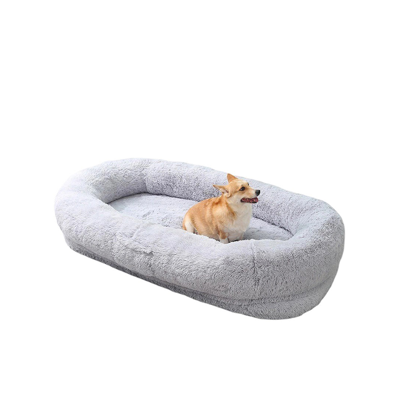 Yumuşak peluş yıkanabilir köpek uyku yatağı 